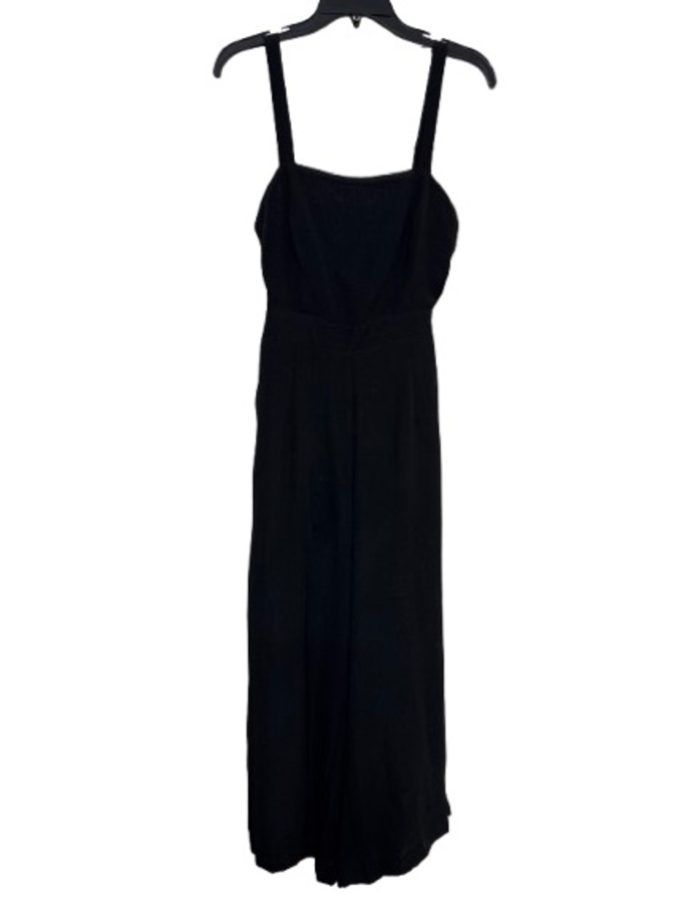 essue Black Sleeveless Maxi Jumpsuit-Style Dress